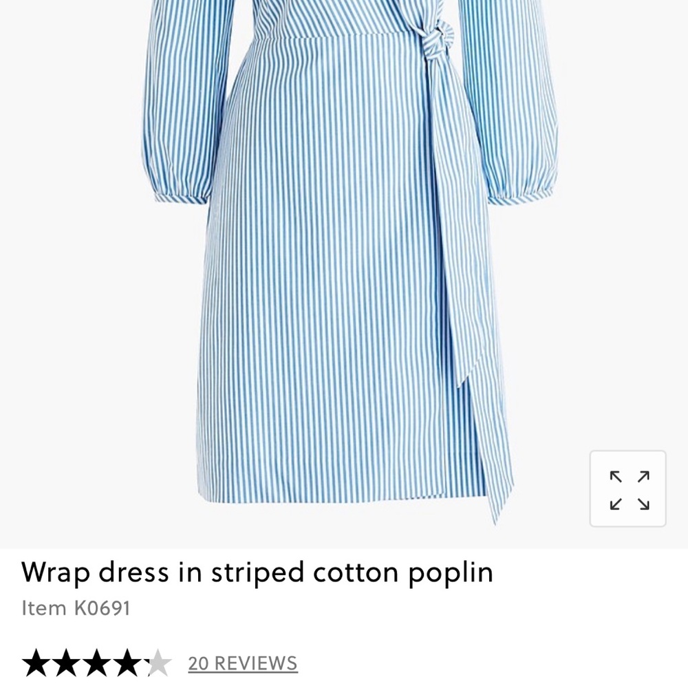Jcrew wrap dress-sz 0 - Picture 2 of 2